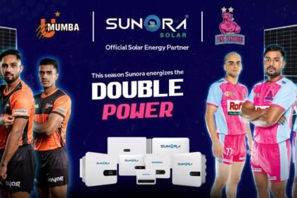 Sunora Solar teams up with Jaipur Pink Panthers and U Mumba in Pro Kabaddi League Season 12 to promote solar energy.