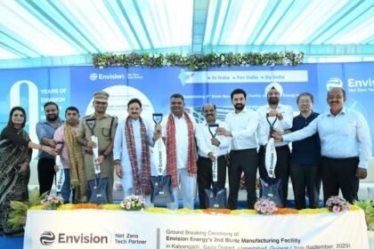 Ground-breaking ceremony of Envision Energy’s 2 GW/PA wind turbine blade manufacturing facility in Gujarat