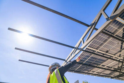 Goodluck India’s advanced facility producing solar support structures for Apraava Energy as part of a ₹46.87 crore contract.