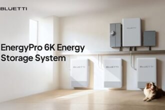 BLUETTI EnergyPro 6K home energy storage system for existing solar rooftops.