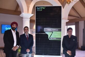 GREW Solar launches G12R High-Power Series ahead of REI Expo 2025 — high-efficiency solar modules supporting India’s 500 GW renewable goal.