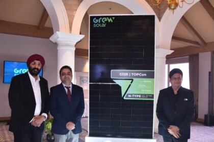 GREW Solar launches G12R High-Power Series ahead of REI Expo 2025 — high-efficiency solar modules supporting India’s 500 GW renewable goal.