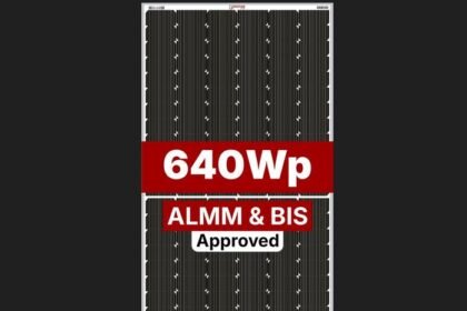 Gautam Solar’s high-efficiency 640 Wp R-Series TOPCon solar panels certified by ALMM and BIS