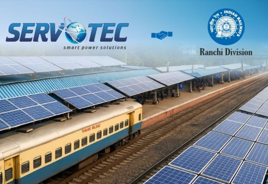 Servotech Renewable Power System awarded 2.58 MW rooftop solar project by South Eastern Railway, Ranchi Division.