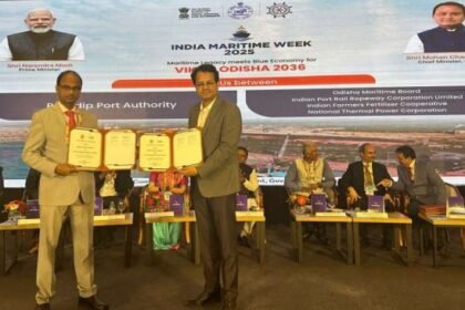 NTPC Green Energy Limited signs MoU with Paradip Port Authority during India Maritime Week 2025 in Mumbai