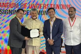 Essar Renewables signs ₹20,000 crore MoU with Andhra Pradesh for 4 GW renewable energy and BESS projects at CII Partnership Summit 2025.