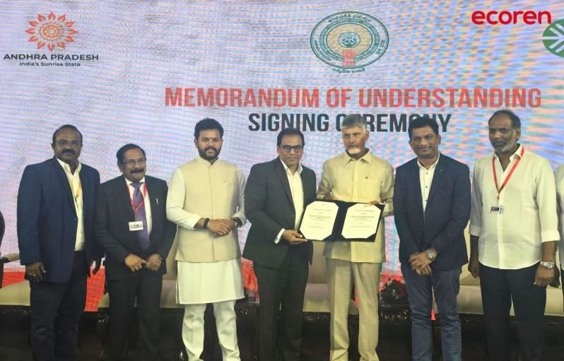 Ecoren Group signs ₹76,250 crore MoU with Andhra Pradesh for 8 GW renewable energy and green molecules project at CII Partnership Summit 2025