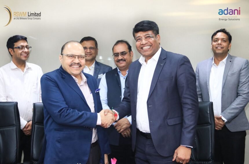 RSWM Ltd partners with Adani Energy Solutions Ltd for 60 MW renewable energy supply in India