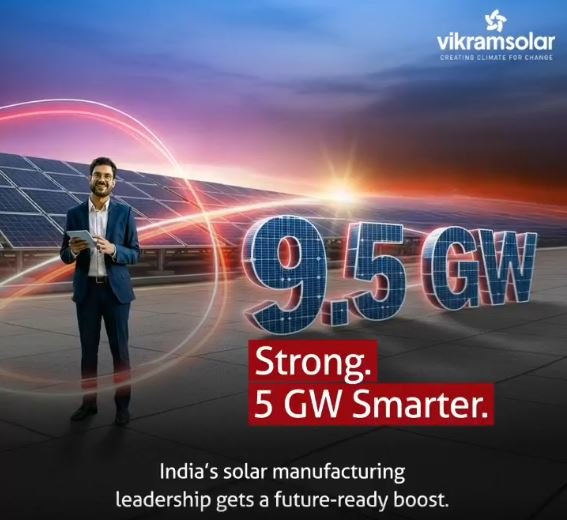 Vikram Solar commissions its new Vallam manufacturing facility in Tamil Nadu with 5 GW advanced solar module production capacity.