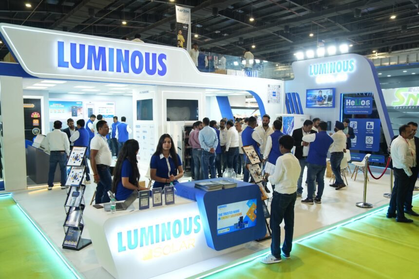 Luminous Power Technologies showcases smart, clean, and connected energy solutions including lithium-ion batteries and NXI A inverters at REI Expo 2025