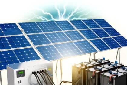 “Modern solar inverter technologies with panels and smart energy management systems”