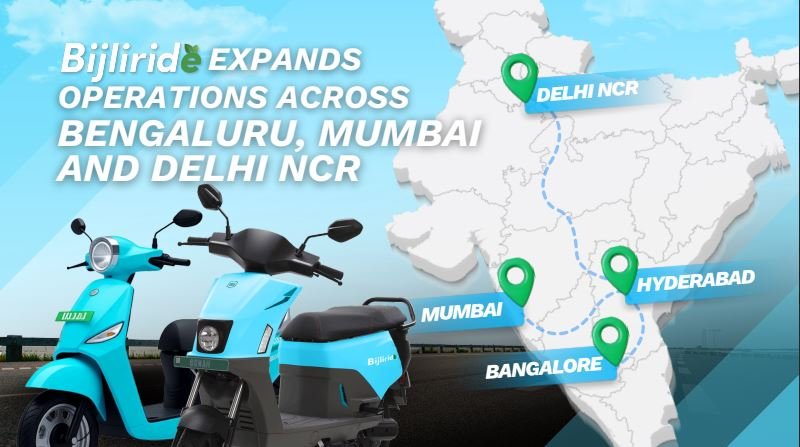 Bijliride Expands EV Rental Network to Bengaluru, Mumbai and Delhi NCR for FY 2025–26