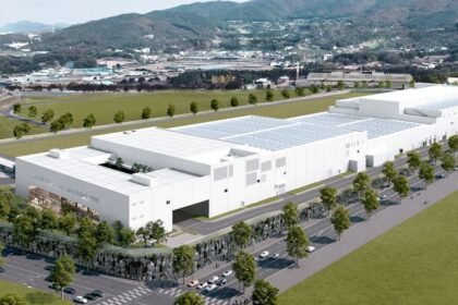 Hyundai Motor Group Future Mobility Battery Campus topping-out ceremony in Anseong, Korea.