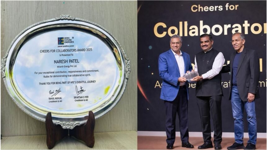 Mitarsh Energy receives Cheers for Collaborators Award 2025 from Hero Future Energies