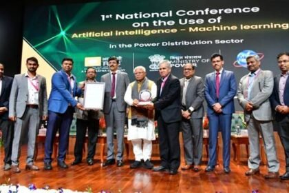 Minister Shri Manohar Lal speaking on the pivotal role of AI and ML in transforming India’s power distribution network.