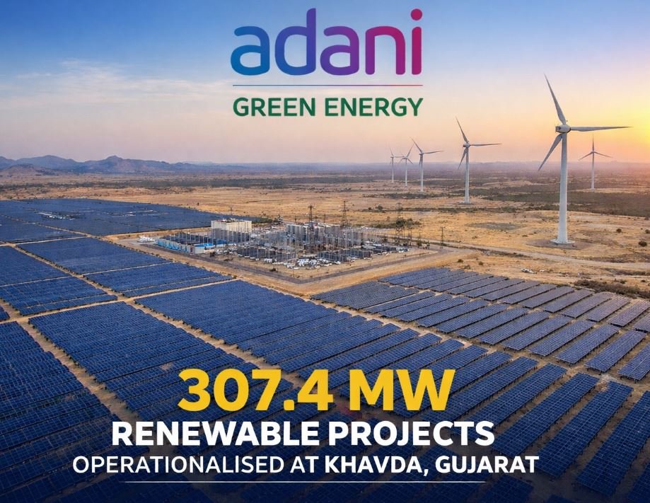 Adani Green Energy Operationalizes 307.4 MW Renewable Projects in Khavda, Gujarat
