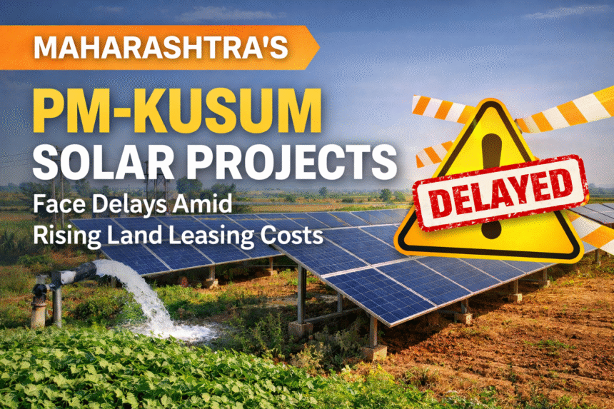 Maharashtra PM-KUSUM Solar Projects Delayed as Land Lease Costs Rise