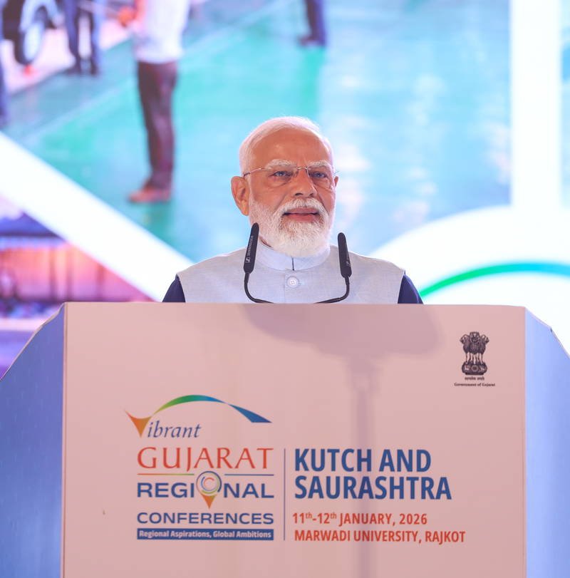 Prime Minister Shri Narendra Modi inaugurates Vibrant Gujarat Regional Conference for Kutch and Saurashtra Region in Rajkot