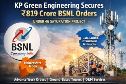 BSNL Awards ₹819 Crore 4G Saturation Project Orders to KP Green Engineering
