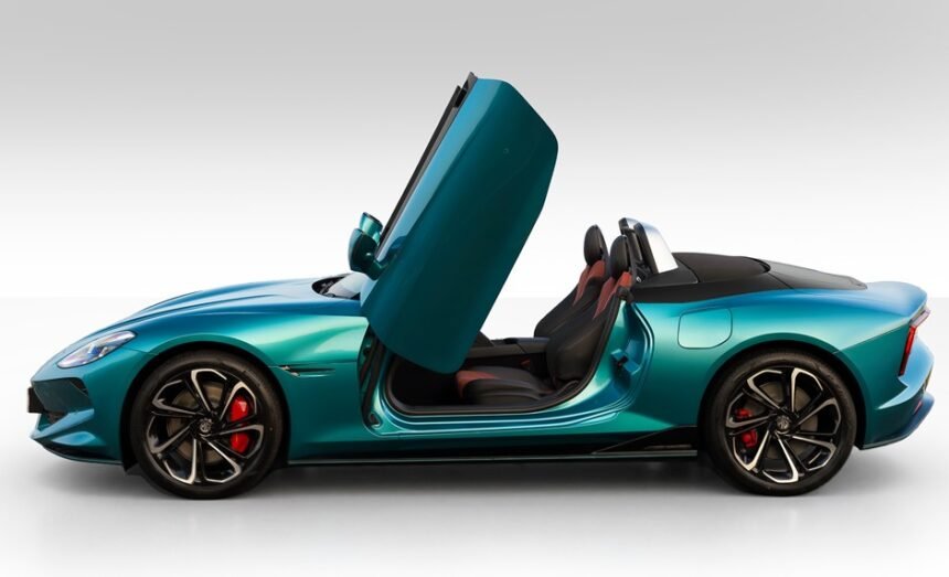 JSW MG Motor India Unveils Irises Cyan Signature Exterior Finish for MG Cyberster via MG SELECT