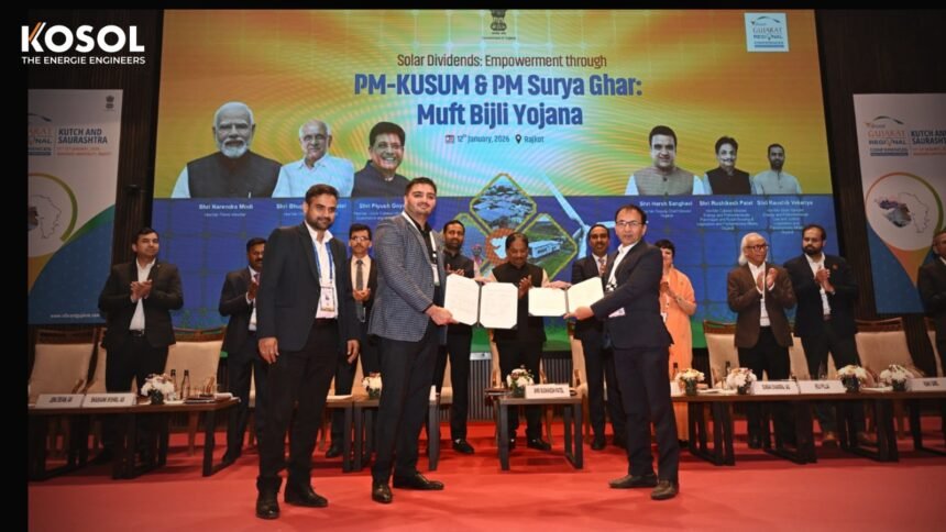 Kosol Energie Signs ₹90,000 Cr Renewable Energy MoU at Vibrant Gujarat 2026