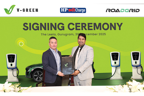 V-GREEN & RoadGrid Partner to Expand Fast EV Charging in India