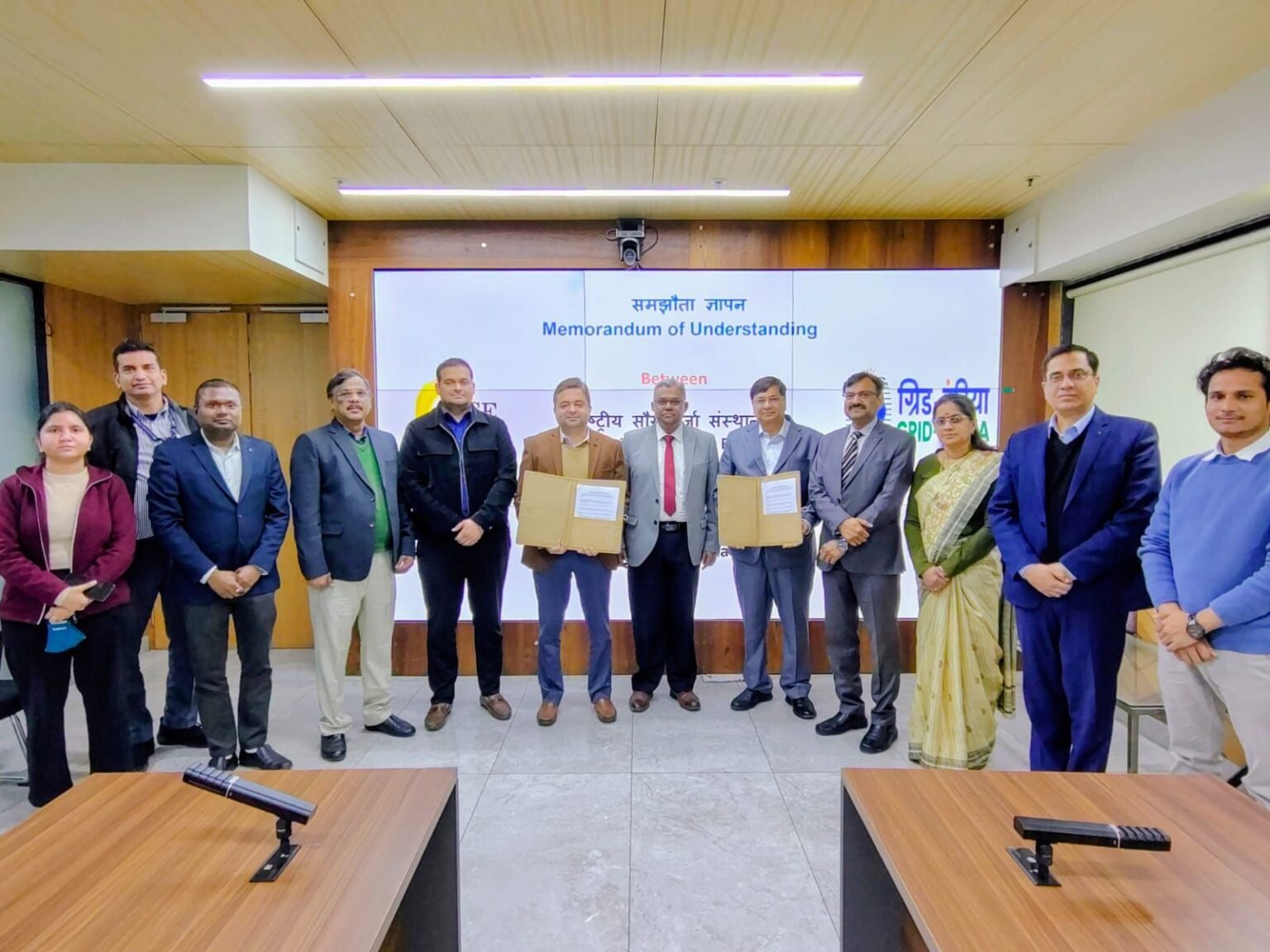 NISE and GRID-India Sign MoU for Hybrid Solar Forecasting of Large Solar Parks