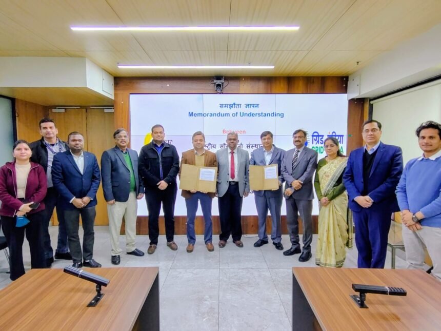 NISE and GRID-India Sign MoU for Hybrid Solar Forecasting of Large Solar Parks