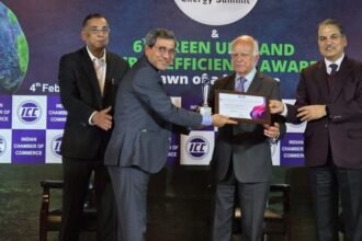 Jupiter International receiving Silver Award for solar cell manufacturing.