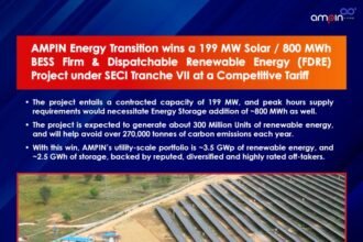 AMPIN Wins 199 MW Solar and 800 MWh BESS FDRE Project Under SECI Tranche VII