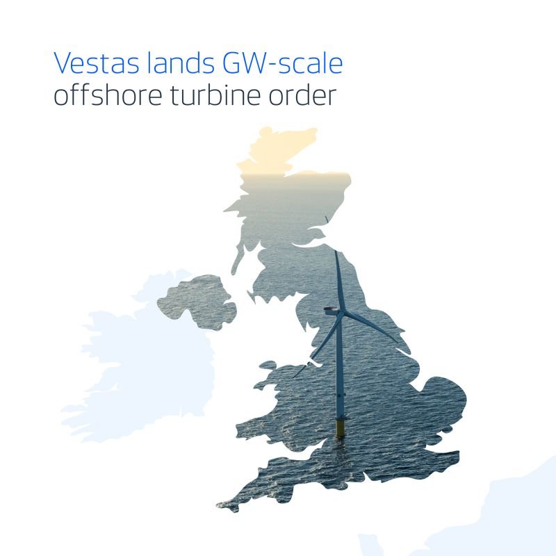 Vestas Secures 1,380 MW Order for RWE’s Vanguard West Offshore Wind Project in the UK