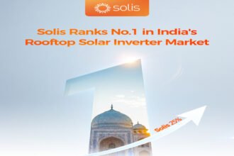 Solis Emerges as No.1 Inverter Supplier in India’s Rooftop Solar Market