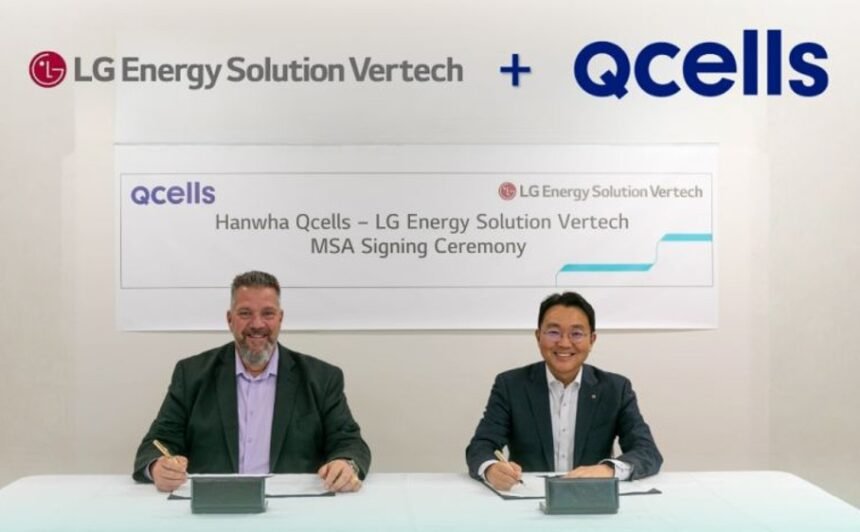 LG Energy Solution Vertech and Qcells Announce 5 GWh US Energy Storage Agreement