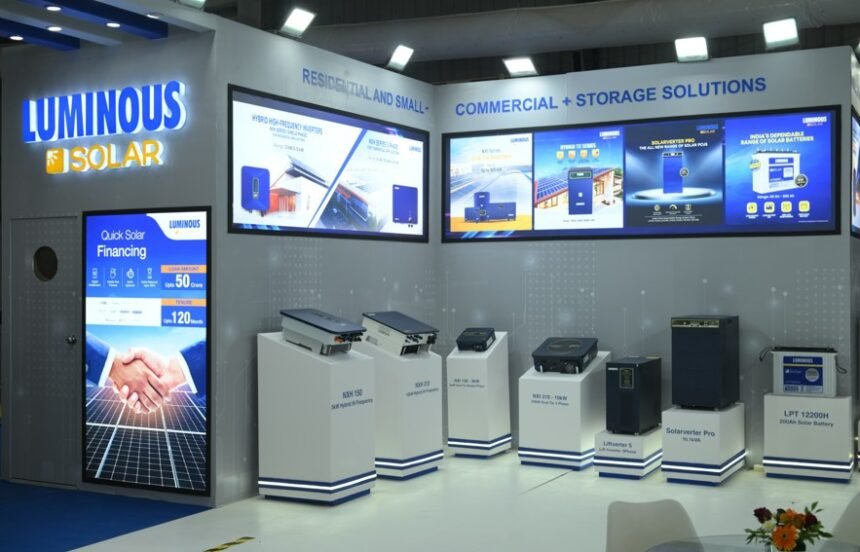 Luminous Power Technologies to Showcase Solar and Energy Storage Solutions at Intersolar India 2026