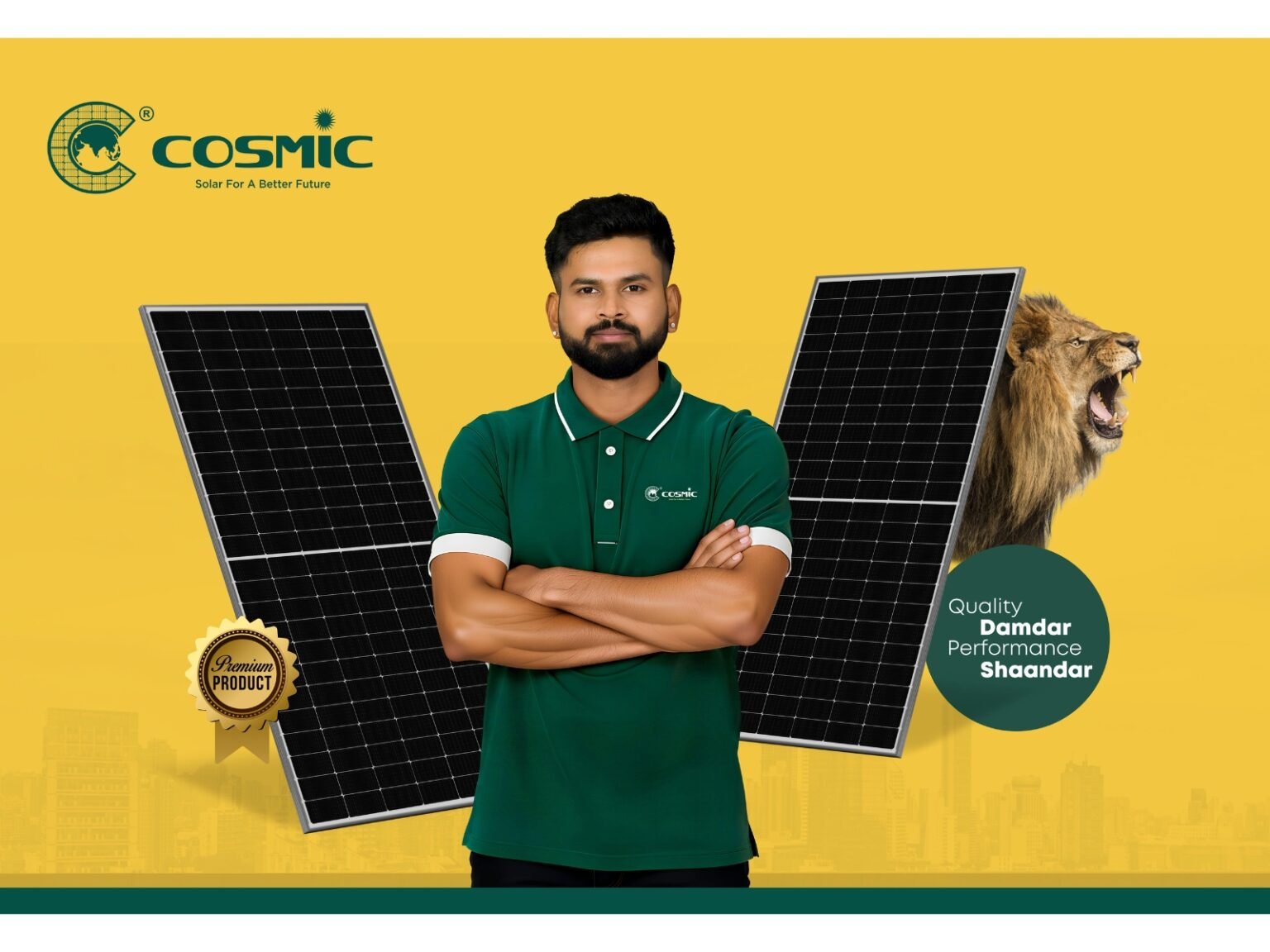 Shreyas Iyer Partners with Cosmic PV Power to Promote Solar Sustainability