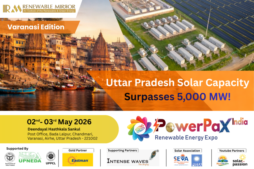 Uttar Pradesh Solar Capacity Crosses 5,000 MW; PowerPax Expo in Varanasi to Drive Next Growth Phase