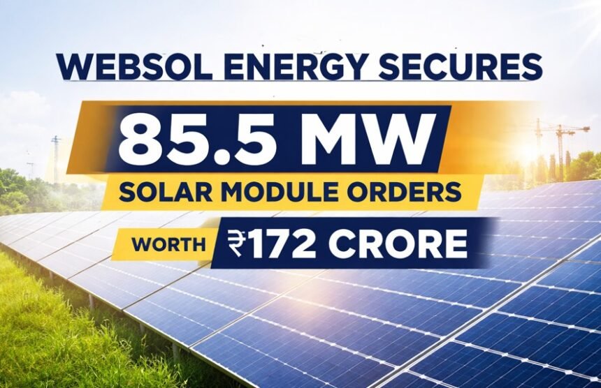 Websol Energy Secures 85.5 MW Solar Module Orders Worth Rs 172 Crore