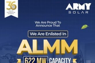Army Solar Energy Secures 622 MW ALMM Enlistment from MNRE