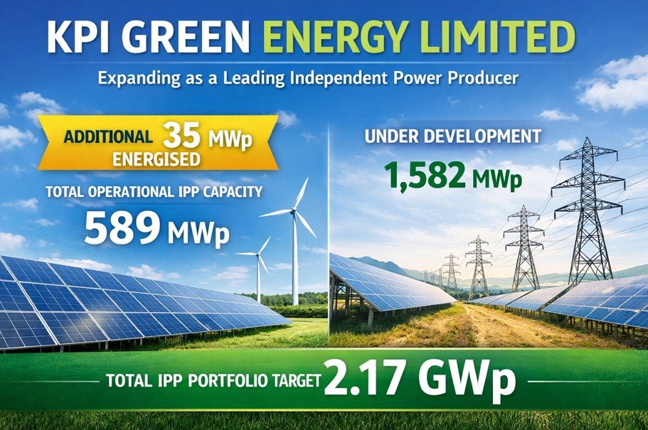 KPI Green Energy Expands Solar Portfolio, Operational IPP Capacity Reaches 589 MWp