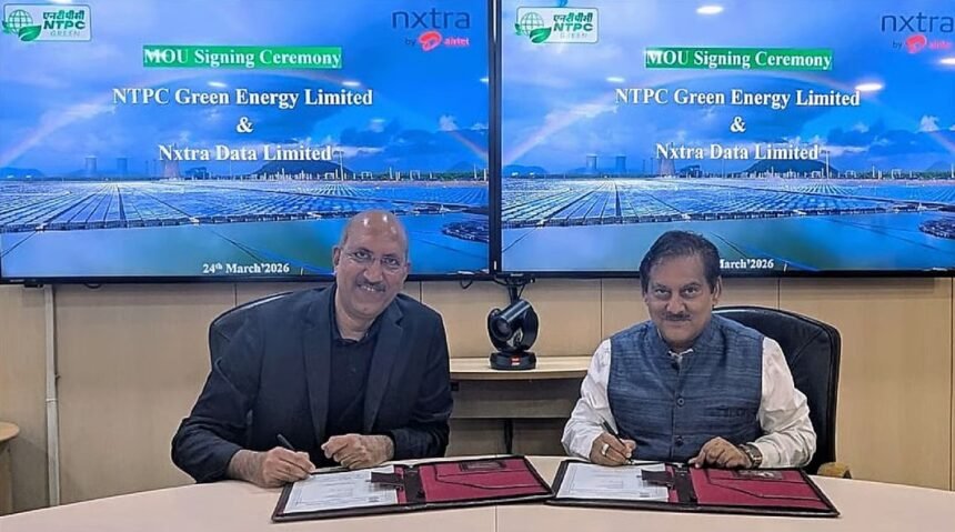 NTPC Green Energy Signs MoU with Nxtra Data for Renewable Energy Projects in India