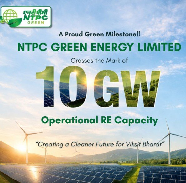 NTPC Green Energy Surpasses 10 GW Renewable Capacity Milestone
