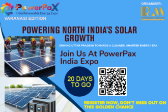 PowerPax India Expo 2026 in Varanasi showcasing solar panels, rooftop solar systems, and renewable energy solutions for Uttar Pradesh market
