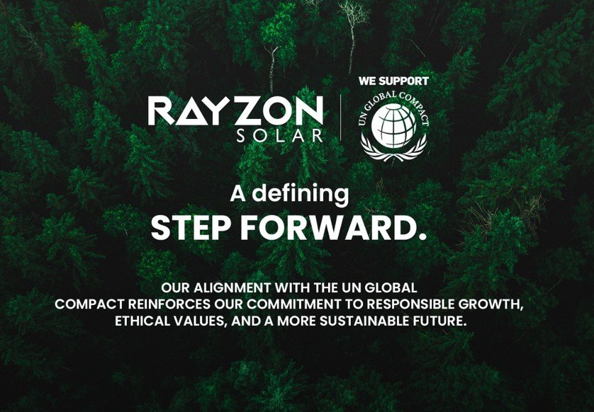 Rayzon Solar Joins UN Global Compact, Strengthens ESG Commitment as 9 GW Manufacturer