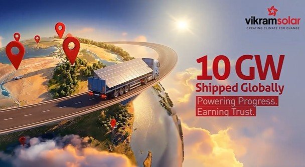 Vikram Solar Surpasses 10 GW Global Solar Module Deployments