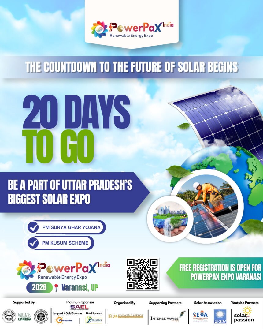 Uttar Pradesh solar boom with 50000 rooftop installations highlighted at PowerPax India Expo 2026 in Varanasi