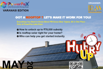 Homeowners exploring rooftop solar solutions and savings opportunities at PowerPax India Expo 2026 in Varanasi