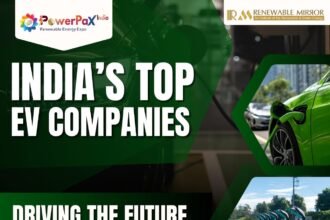 Top EV companies in India showcased at PowerPax India Expo 2026 including Tata Motors Ola Electric Ather Mahindra TVS