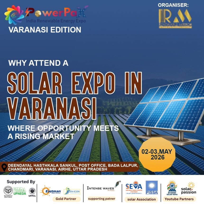 solar expo in Varanasi showcasing renewable energy solutions and business opportunities in Uttar Pradesh