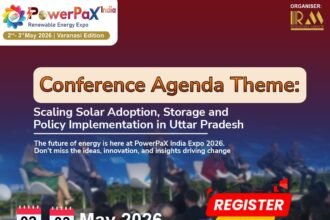 Solar energy conference and networking event at PowerPax India Expo 2026 in Varanasi