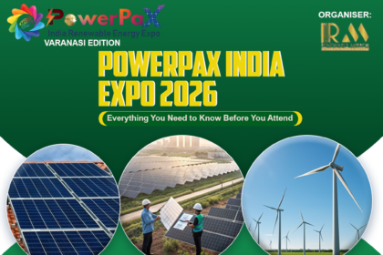 PowerPax India Expo 2026 solar exhibition in Varanasi with industry professionals networking and exploring technologies